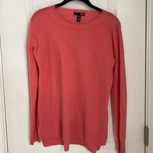 Aqua (Bloomingdales) Pink crew neck cashmere sweater